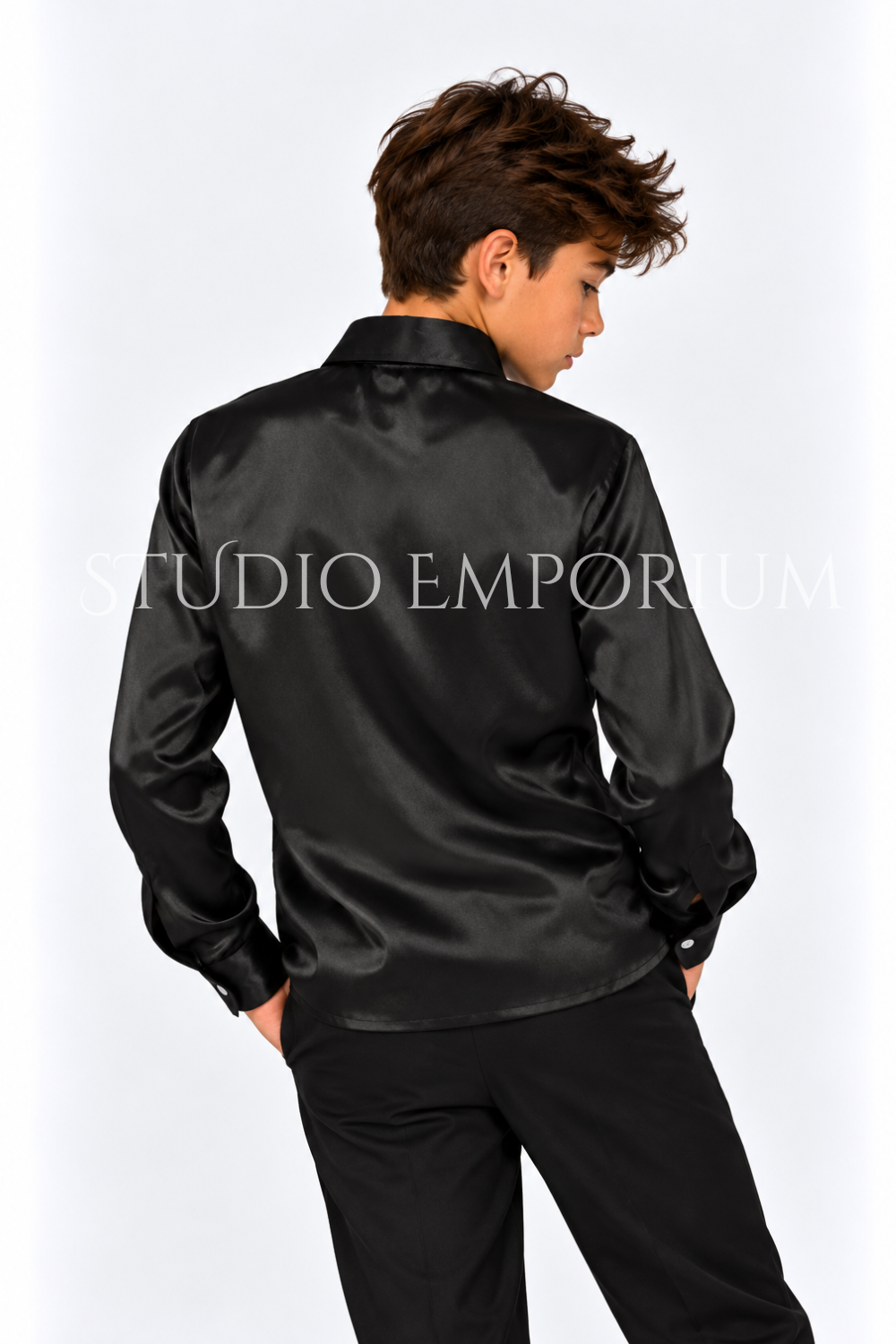 Sequin Collar Shirt