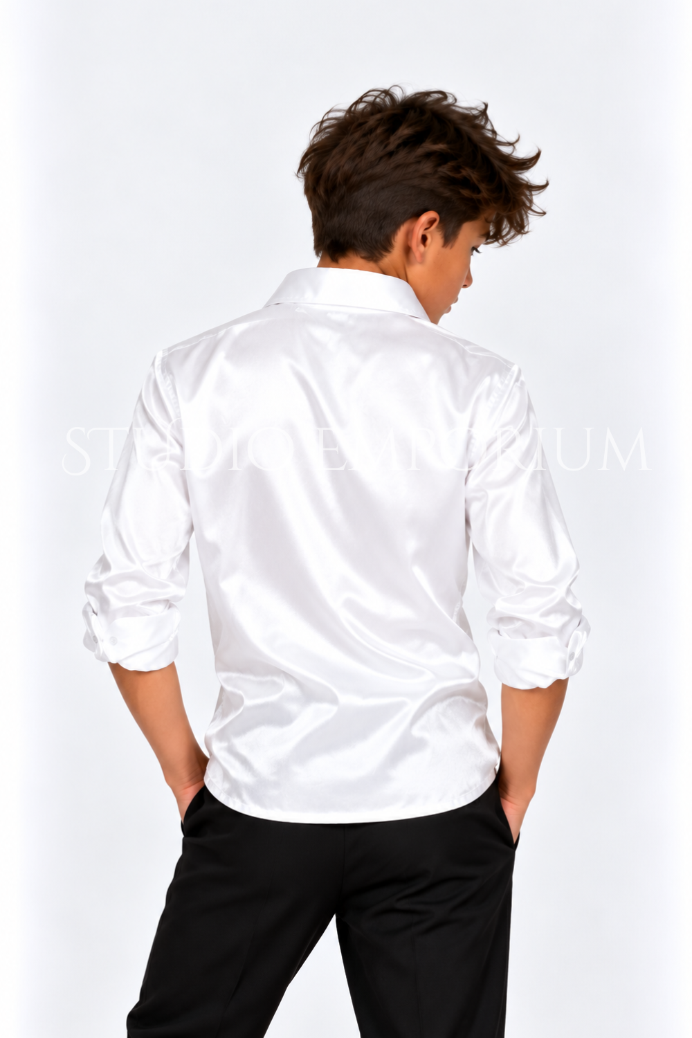 Sequin Collar Shirt