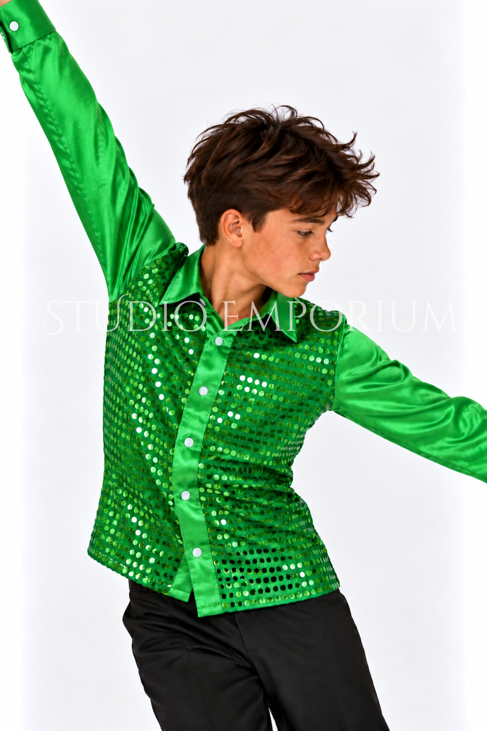 Sequin Collar Shirt